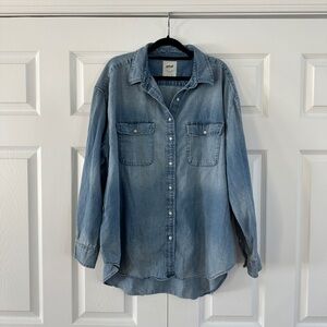 Aerie denim Button Up